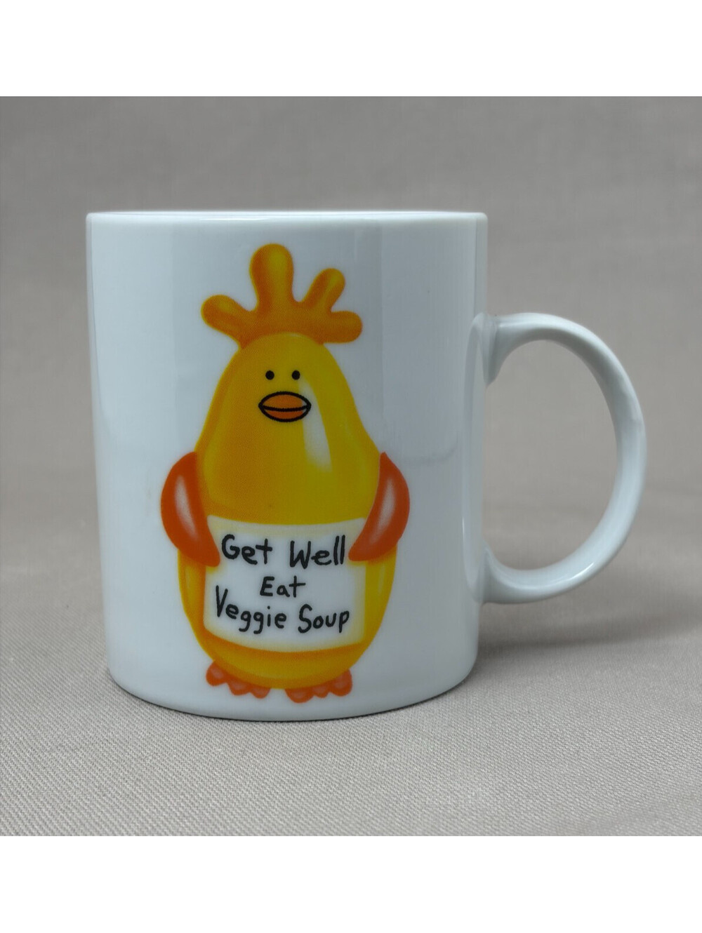 Teleflora Get Well Eat Veggie Soup Chicken Coffee Mug Ceramic Gift Cup 10 oz